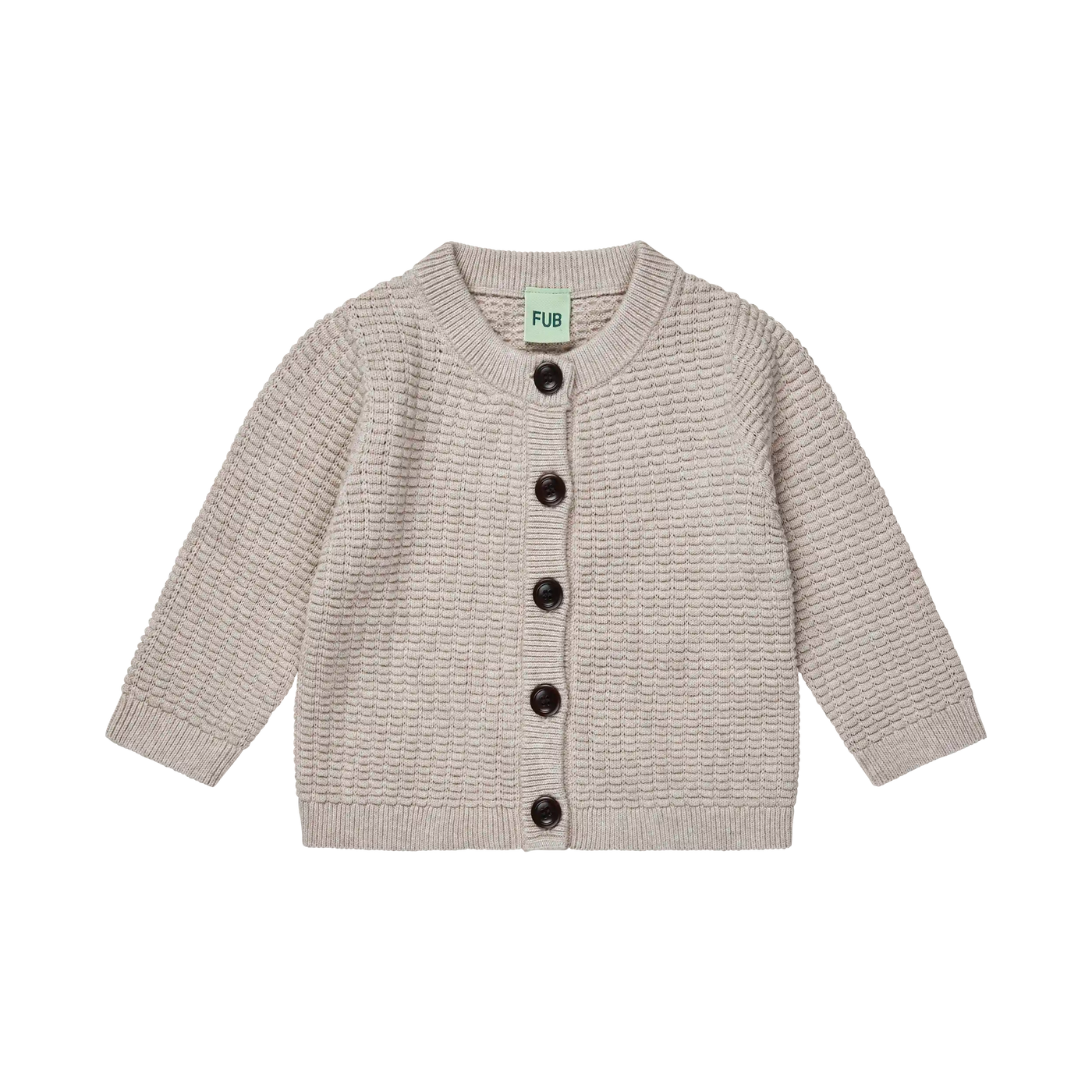 CARDIGAN, TAUPE MELANGE, SS25