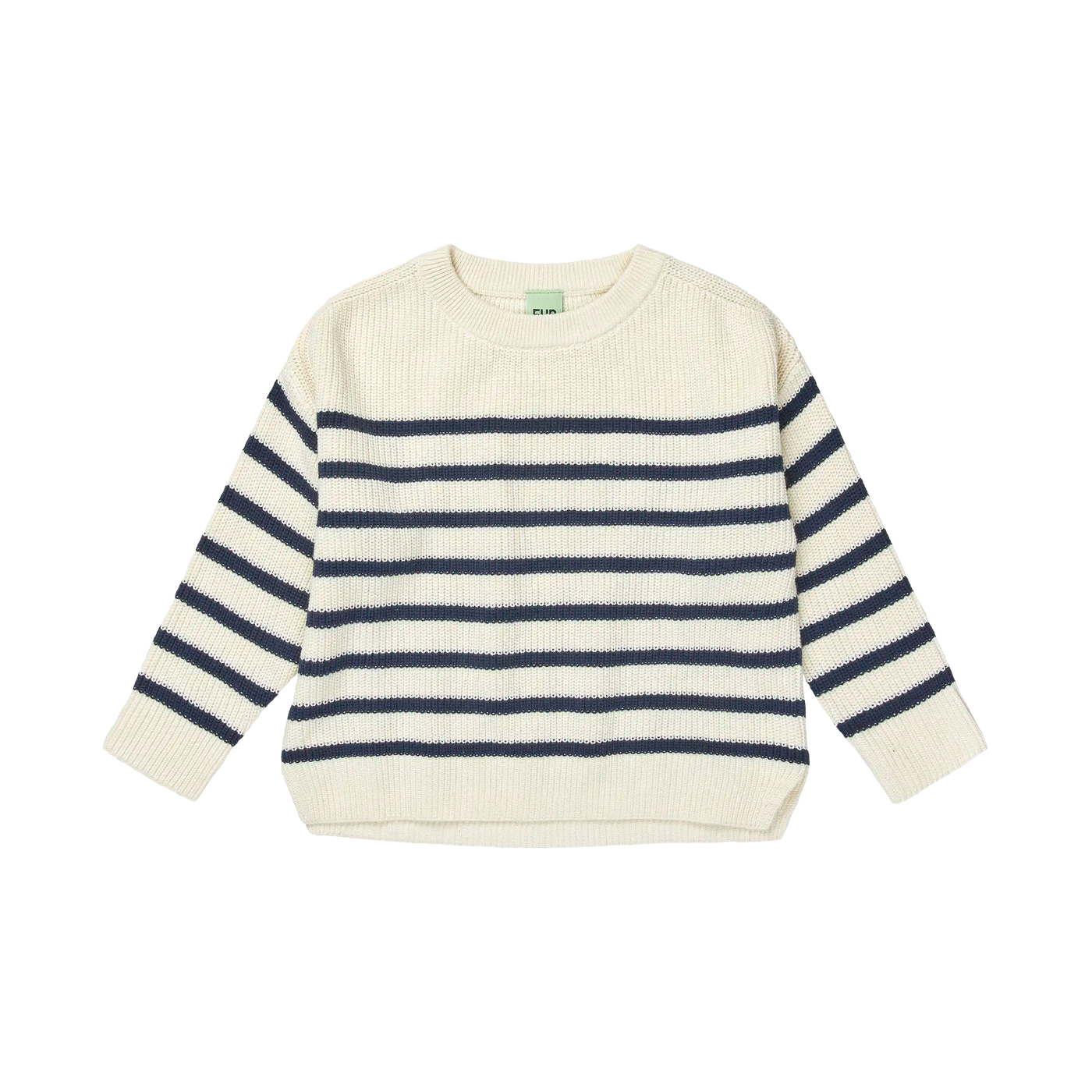 SWEATER, ECRU/DARK NAVY, SS25
