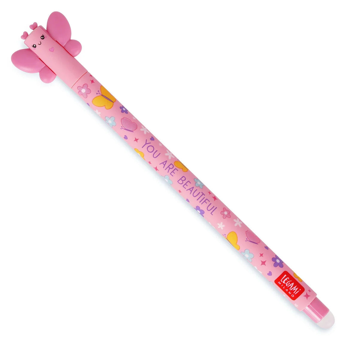 Viskbar Pen, Butterfly Rosa