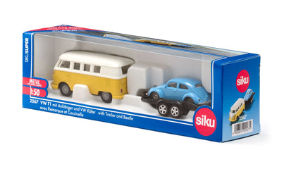 Bus med anhænger og beetle, VW T1