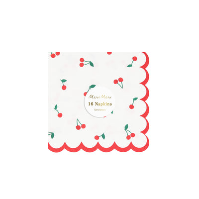 MERI MERI SERVIETTER CHERRY PATTERN