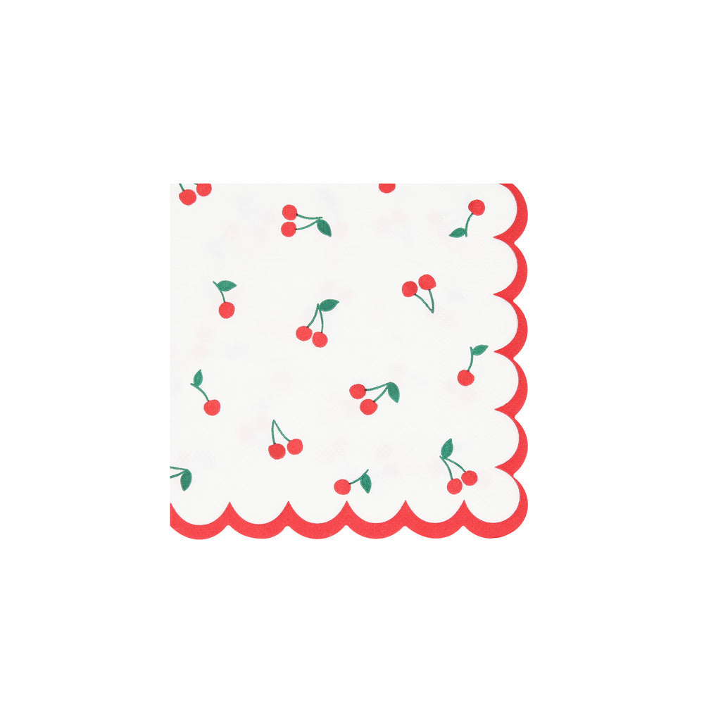 MERI MERI SERVIETTER CHERRY PATTERN