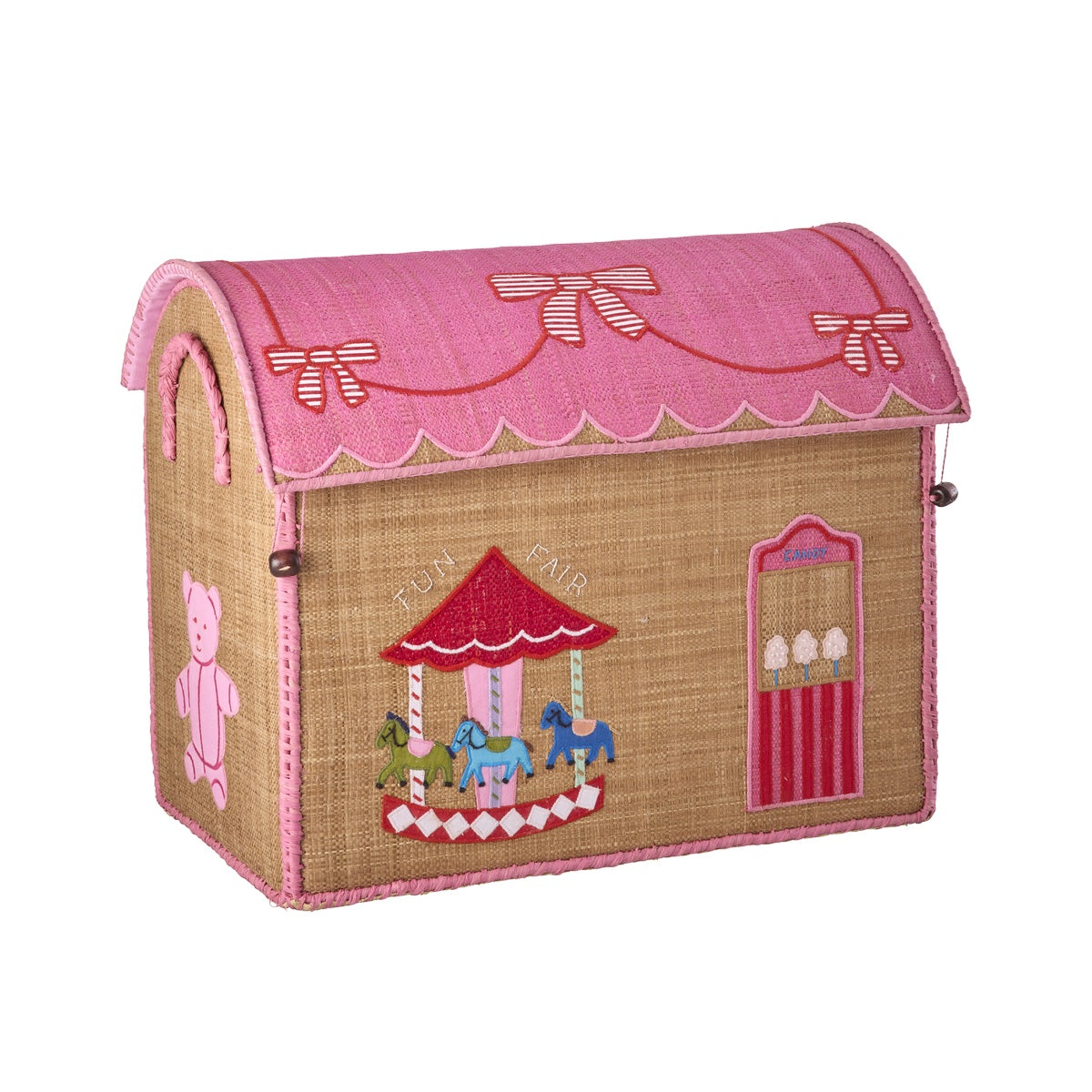 Opbevaringshus medium, Fun Fair pink