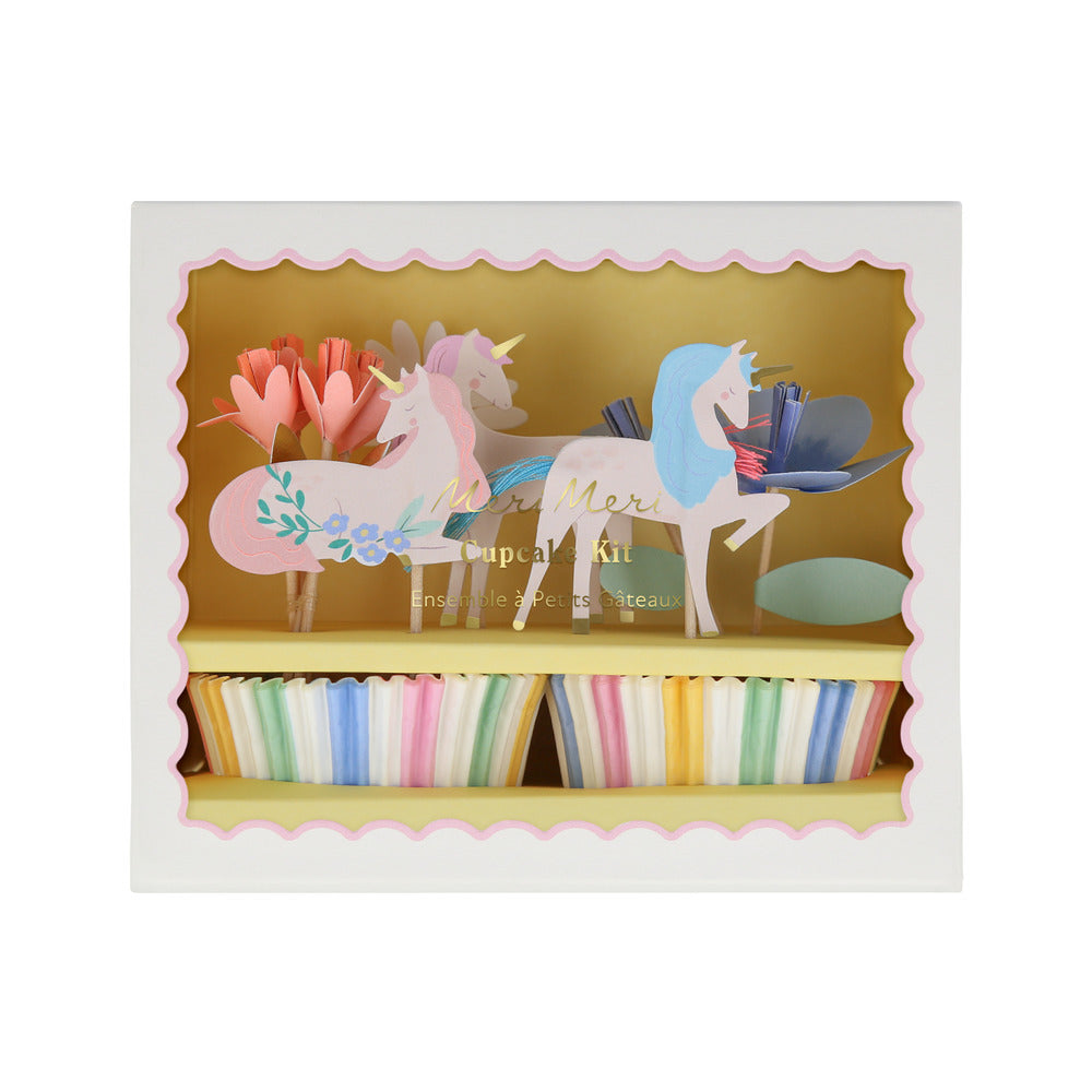 MERI MERI CUPCAKE KIT UNICORN BLOMSTER