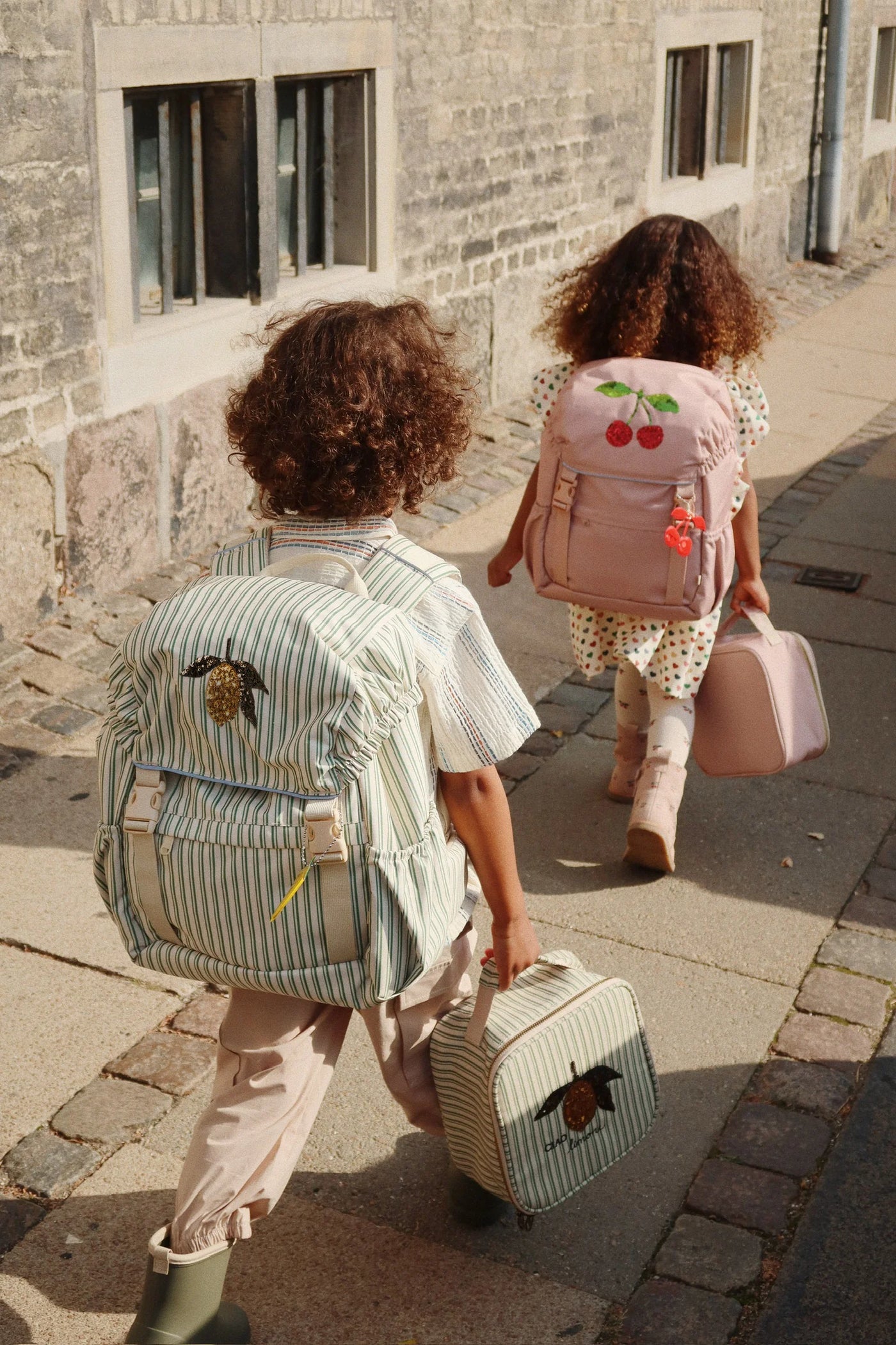 Skoletaske, Duo Verde m. Lemon