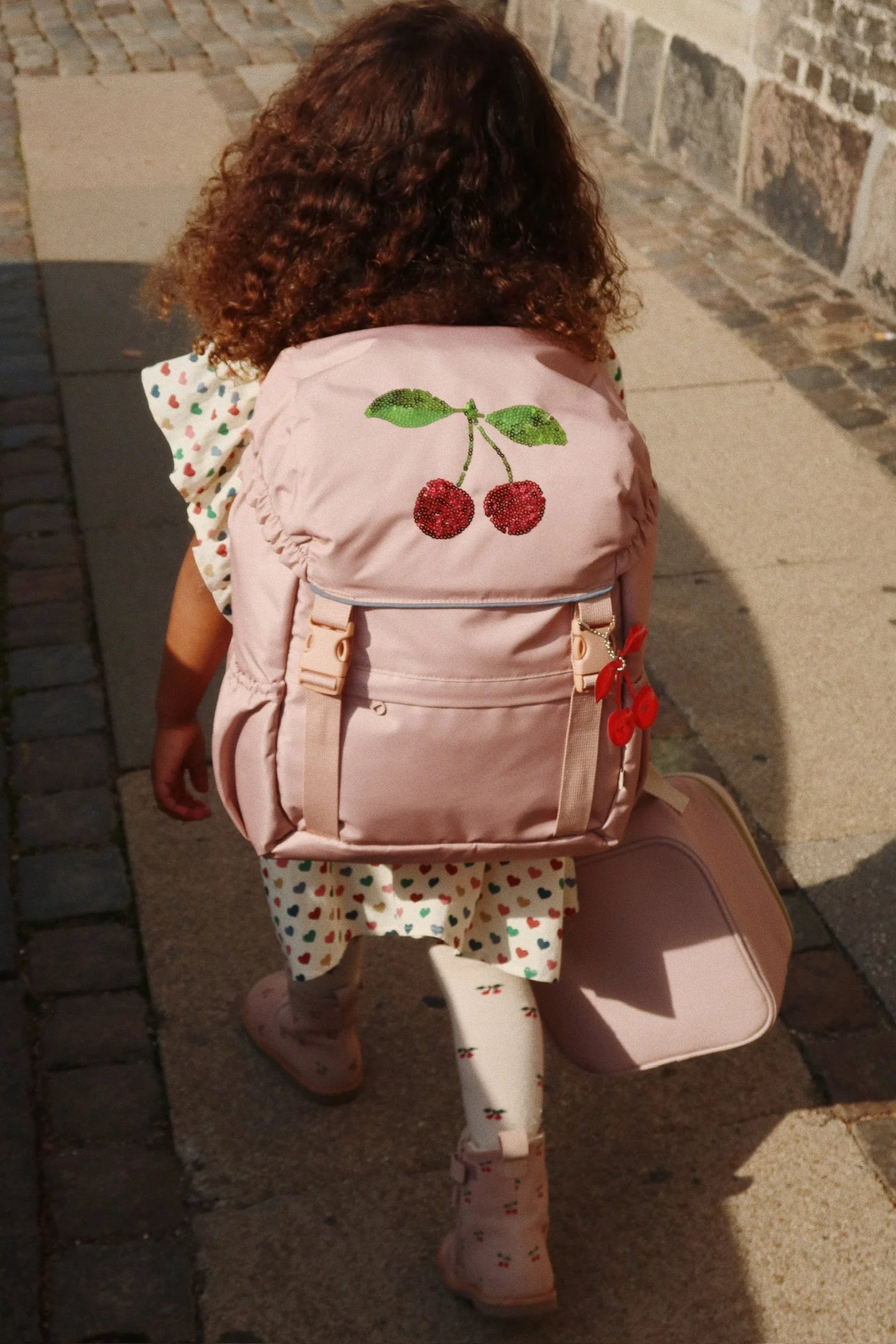 Skoletaske, Mahogany Rose m. Cherry