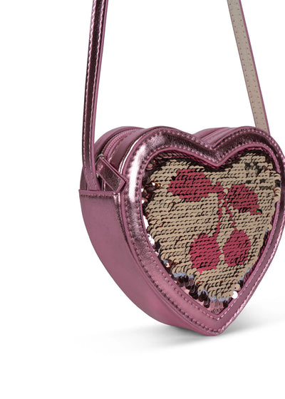 SKULDERTASKE HEART SEQUIN