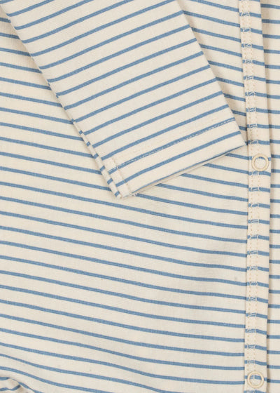 newborn onesie, Stripe Bluie