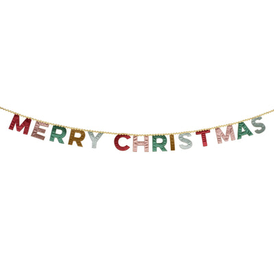 GARLAND MERRY CHRISTMAS VELVET