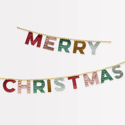 GARLAND MERRY CHRISTMAS VELVET