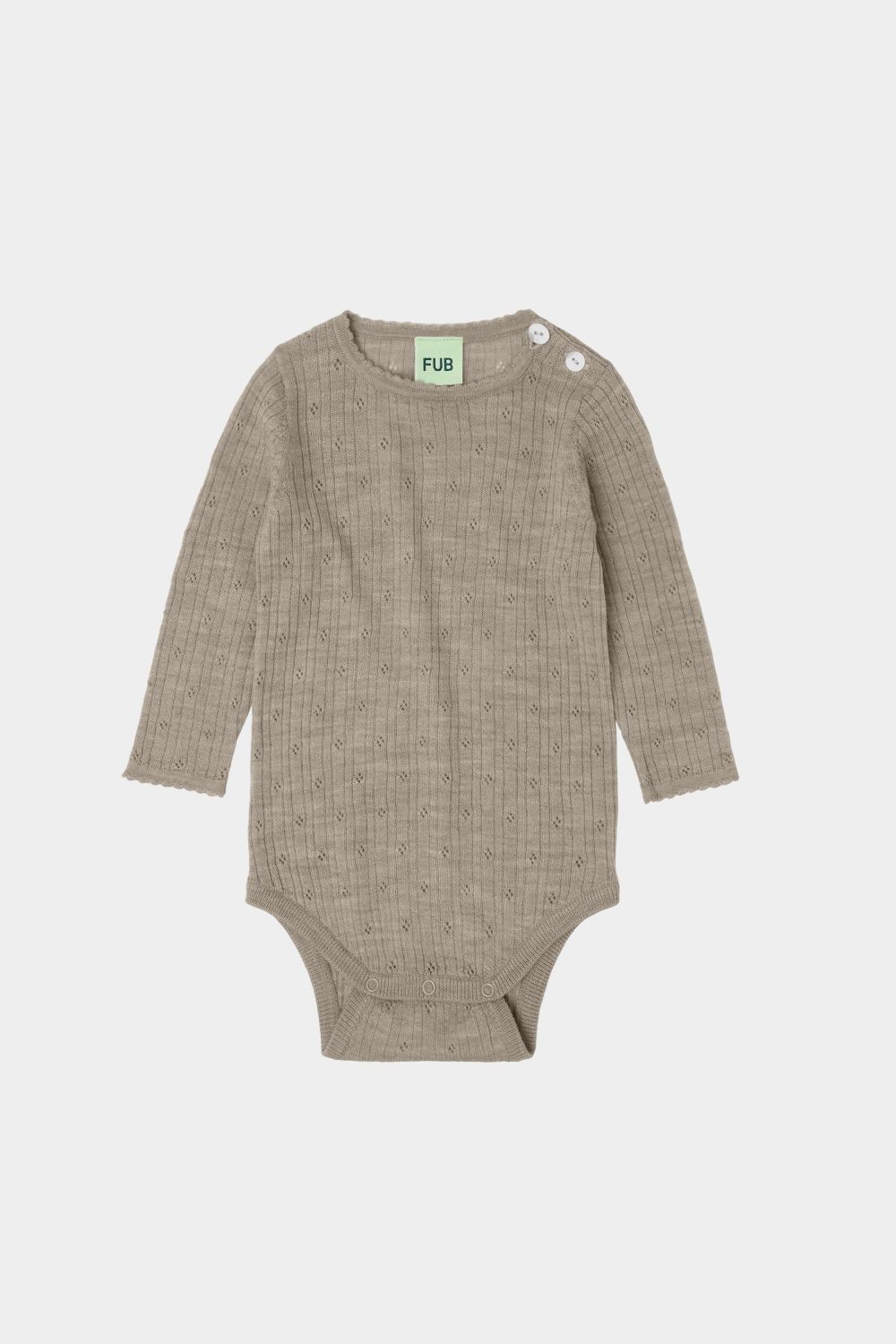 Pointelle Body, Oat Melange