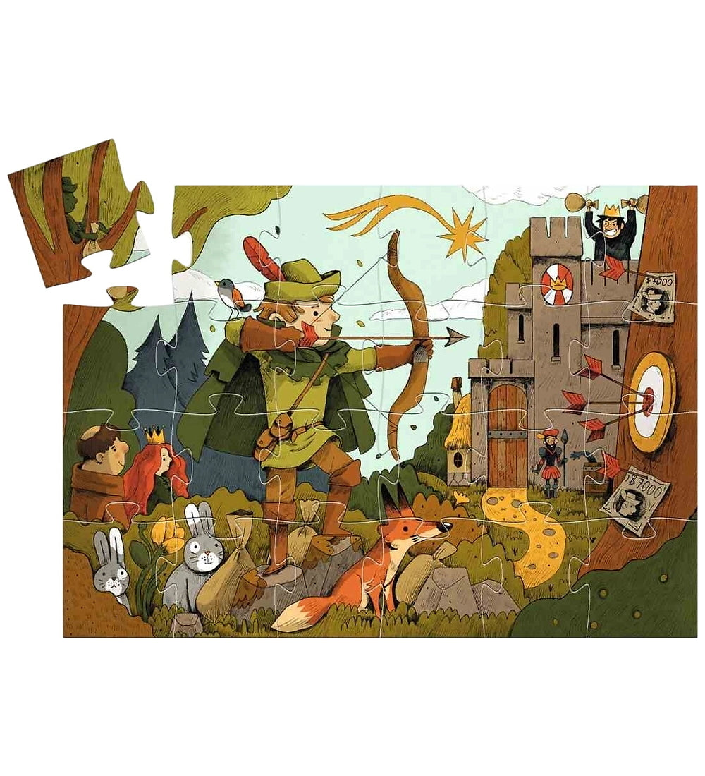 Silhuetpuslespil, Robin Hood, 36 brikker