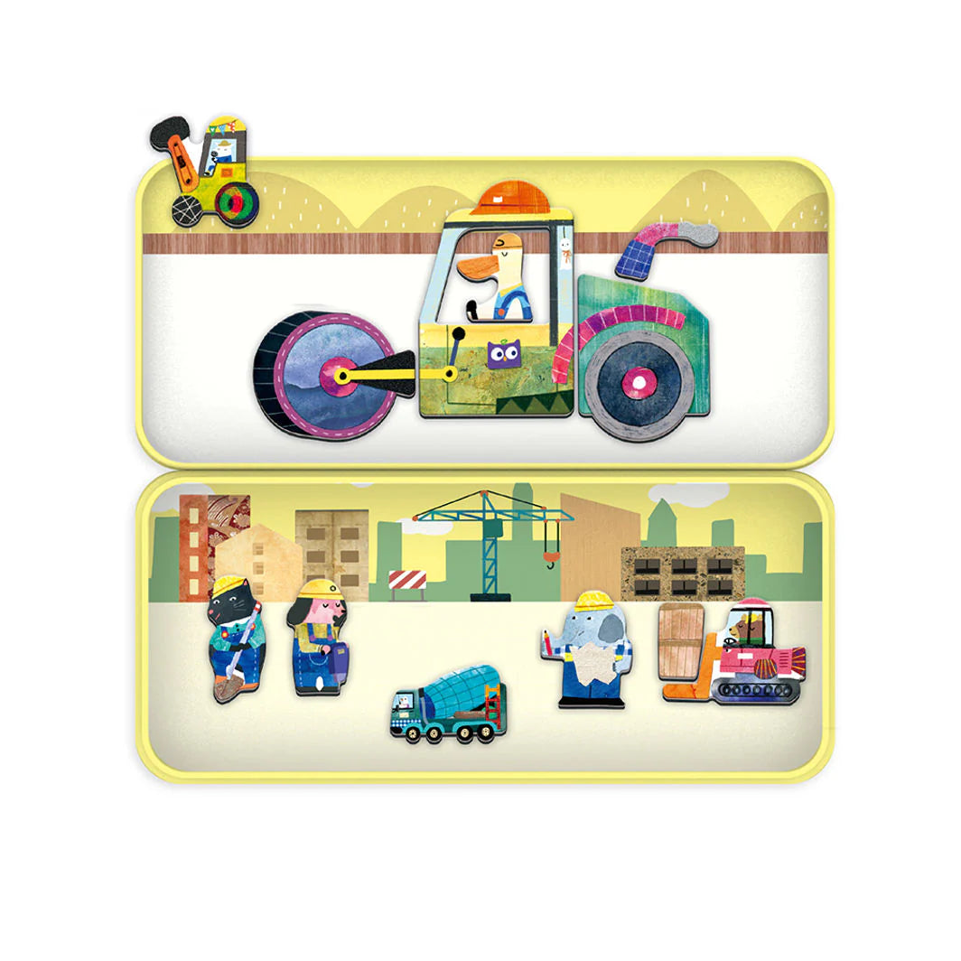 MAGNETISK SÆT LILLE BYGGEPLADS