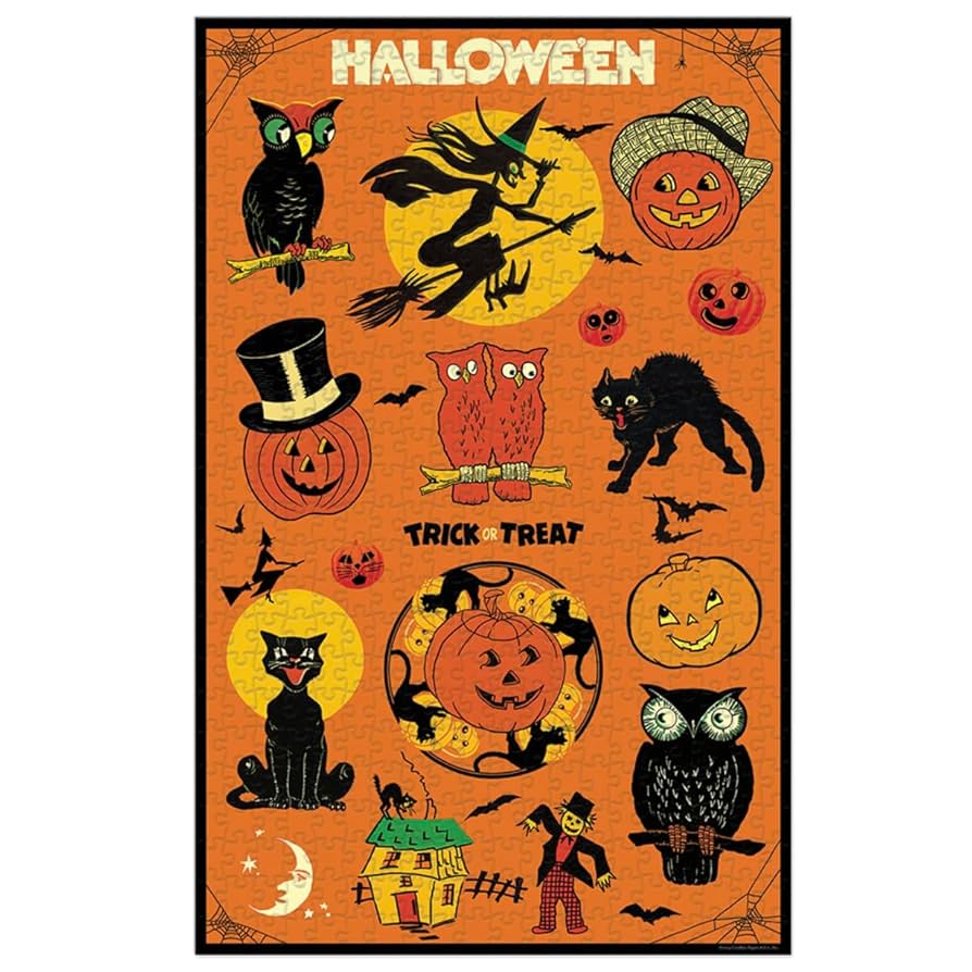 Puslespil, Halloween, 500 brikker