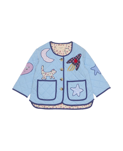 Lou Mini-jakke, Light Blue