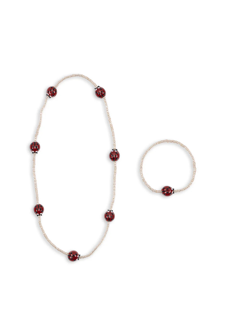 HALSKÆDE & ARMBÅND MARIEHØNE