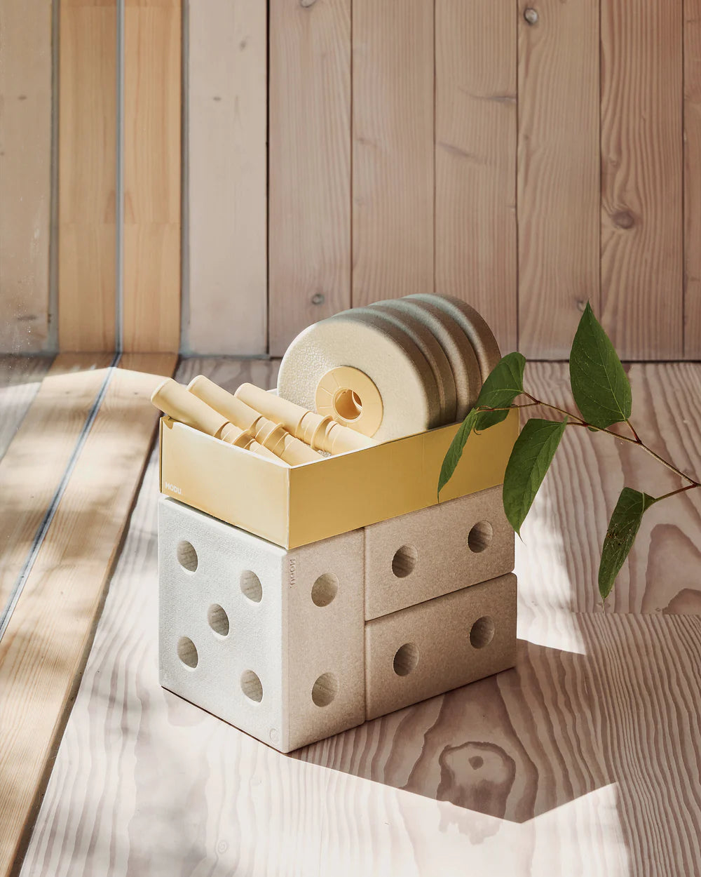 BABY WALKER SAND GREY / HONEY YELLOW