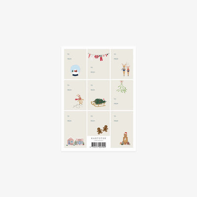 Til & Fra Klistermærker, Jul, Små