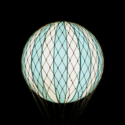 Luftballon LED, lyseblå, 18 cm