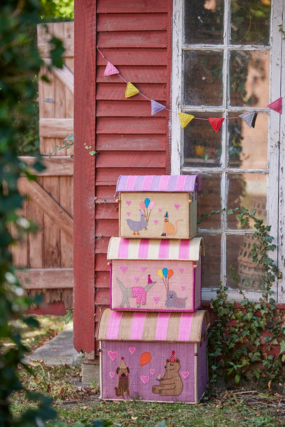 Opbevaringskurv, pink party animal, large