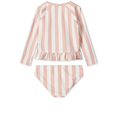 SWIM SET DAGNY STRIPE ROSE