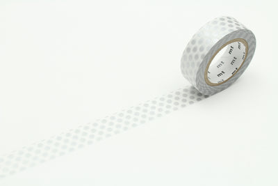 Masking tape, Dot silver, 7 m