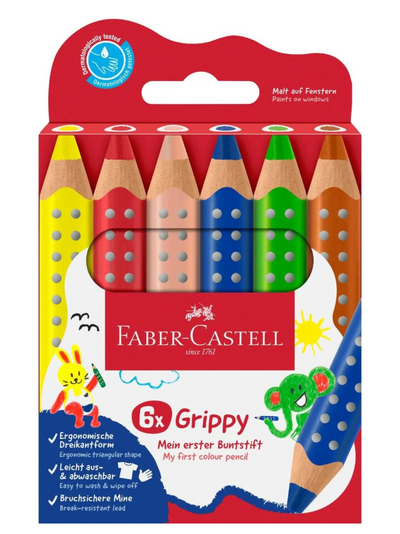 Jumbo Farveblyanter, 6 stk