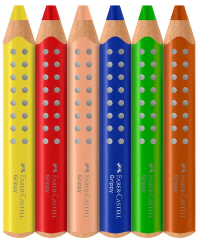 Jumbo Farveblyanter, 6 stk