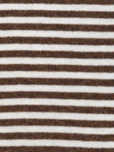 BLUSE CHESTNUT/OFFWHITE