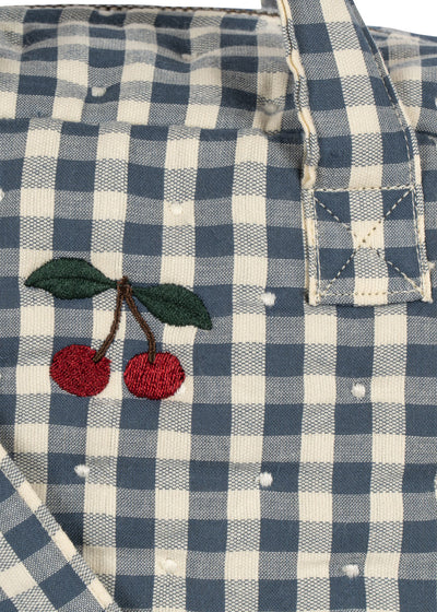 KONGES SLØJD DUKKE PUSLETASKE BLUE CHECK