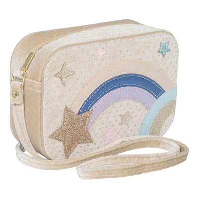 TASKE STJERNER BEIGE VELOUR