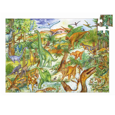 Djeco observationspuslespil, Dinosaur 100 brikker