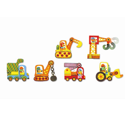 Djeco puzzle duo, Køretøjer
