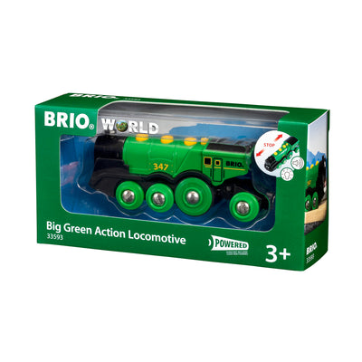 BRIO togbane, grønt batteridrevet lokomotiv