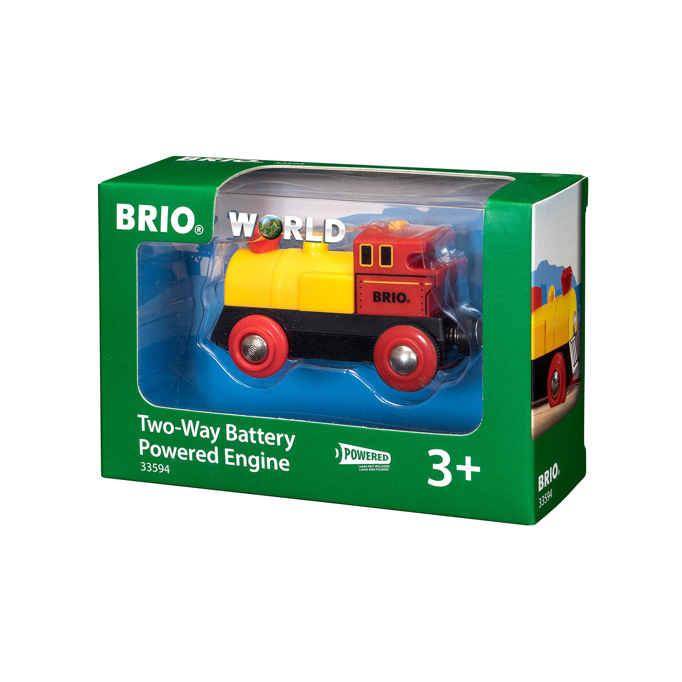 BRIO togbane, batteridrevet tovejs lokomotiv