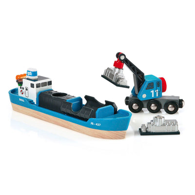 BRIO togbane, containerskib