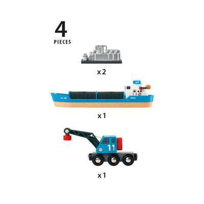 BRIO togbane, containerskib