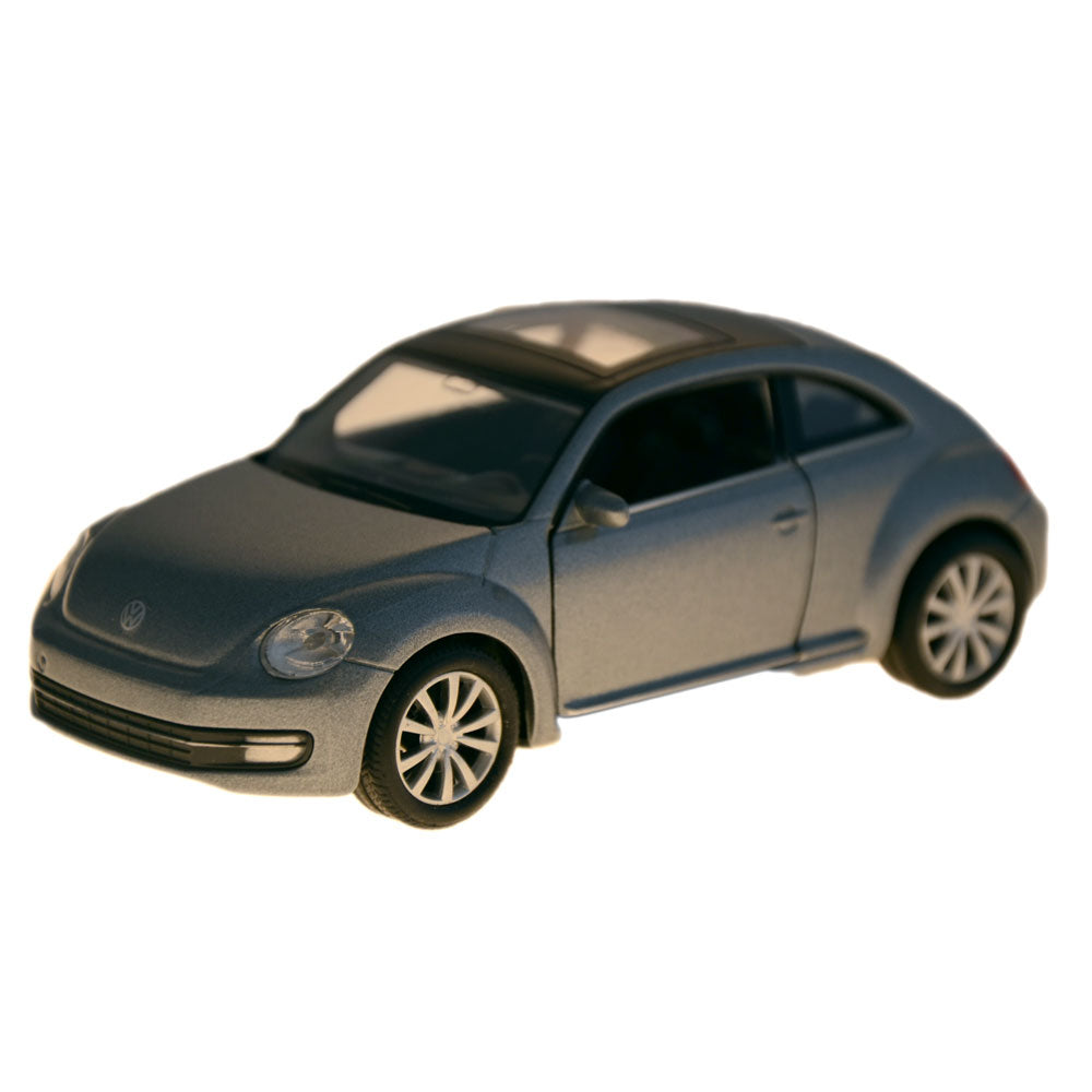 Metalbil VW moderne Beettle, sølvgrå