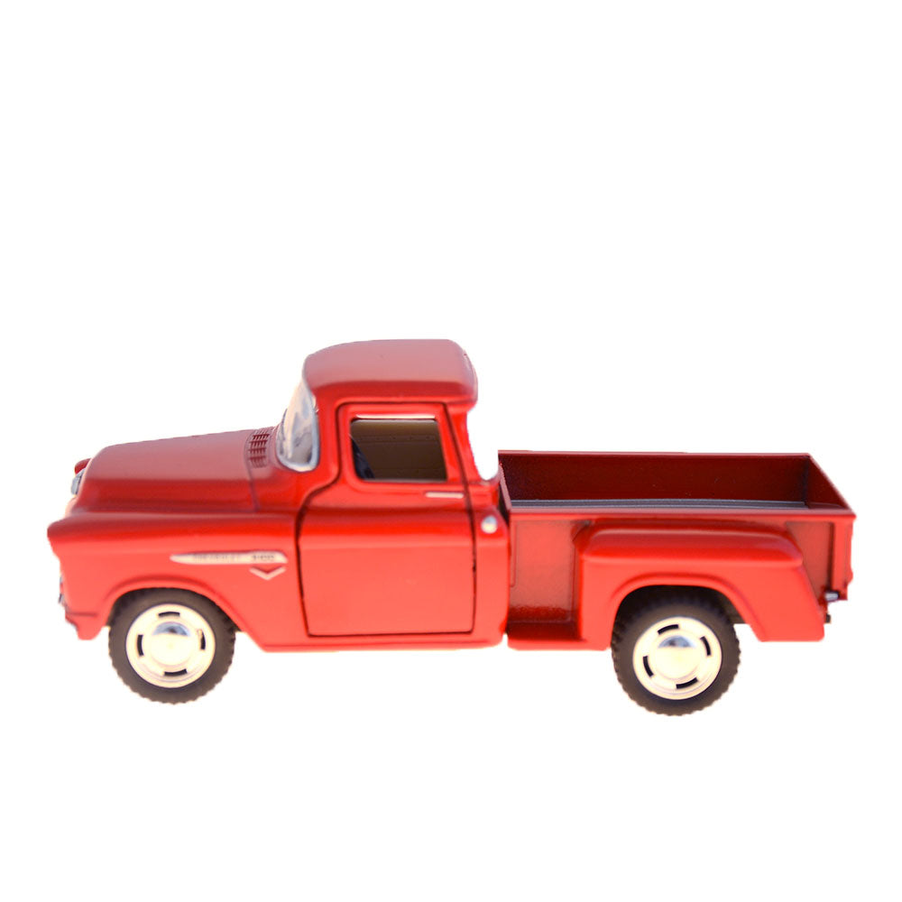 Metalbil Chevy pick-up, rød