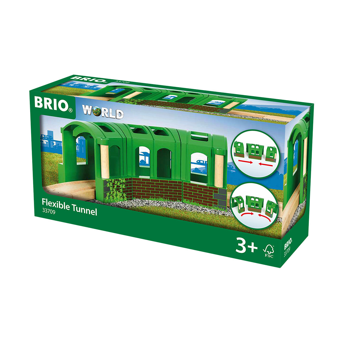 BRIO togbane, fleksibel tunnel