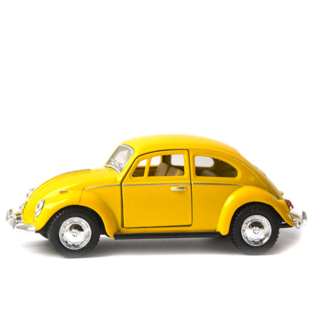 Metalbil VW classic Beettle, gul