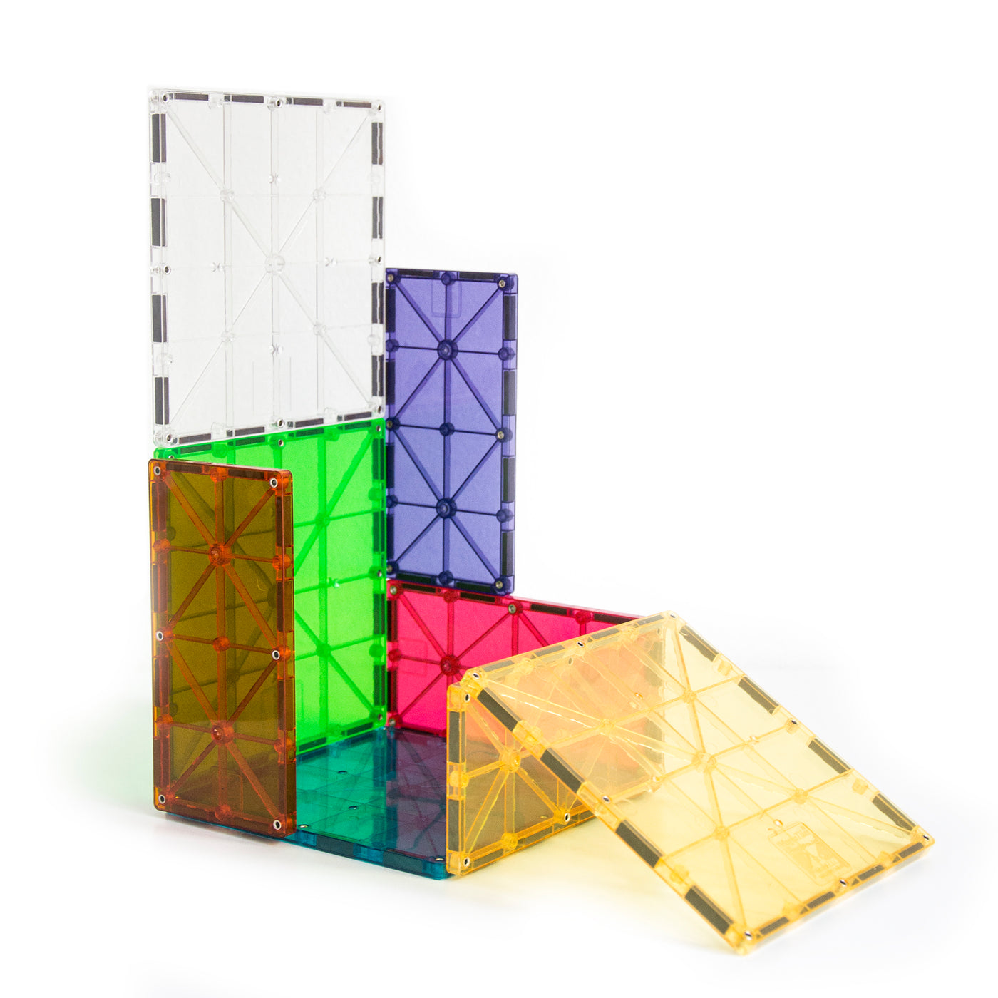 Magna-Tiles ekstra dele, rektangler 8 dele