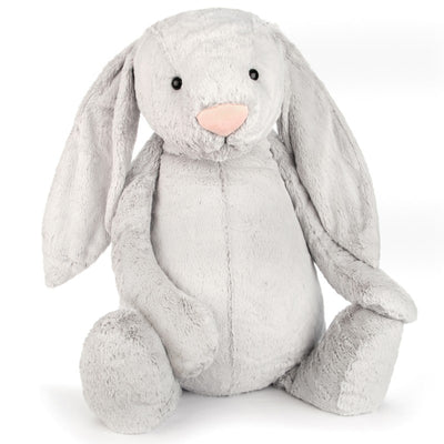 Jellycat bashful mega kanin, silver 108 cm