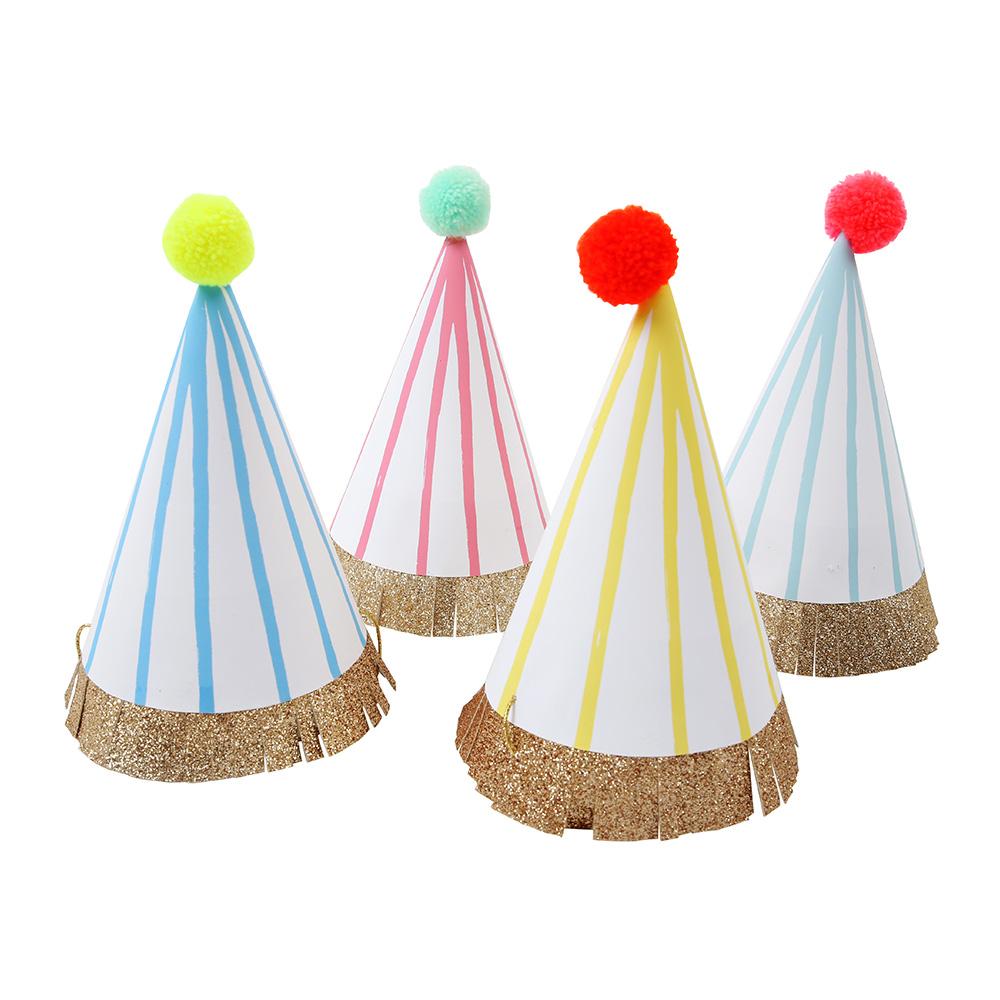 Meri Meri large party hats, striber
