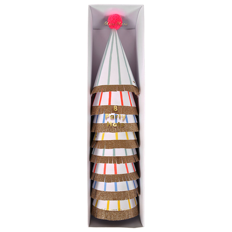 Meri Meri large party hats, striber
