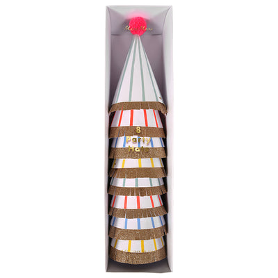 Meri Meri large party hats, striber