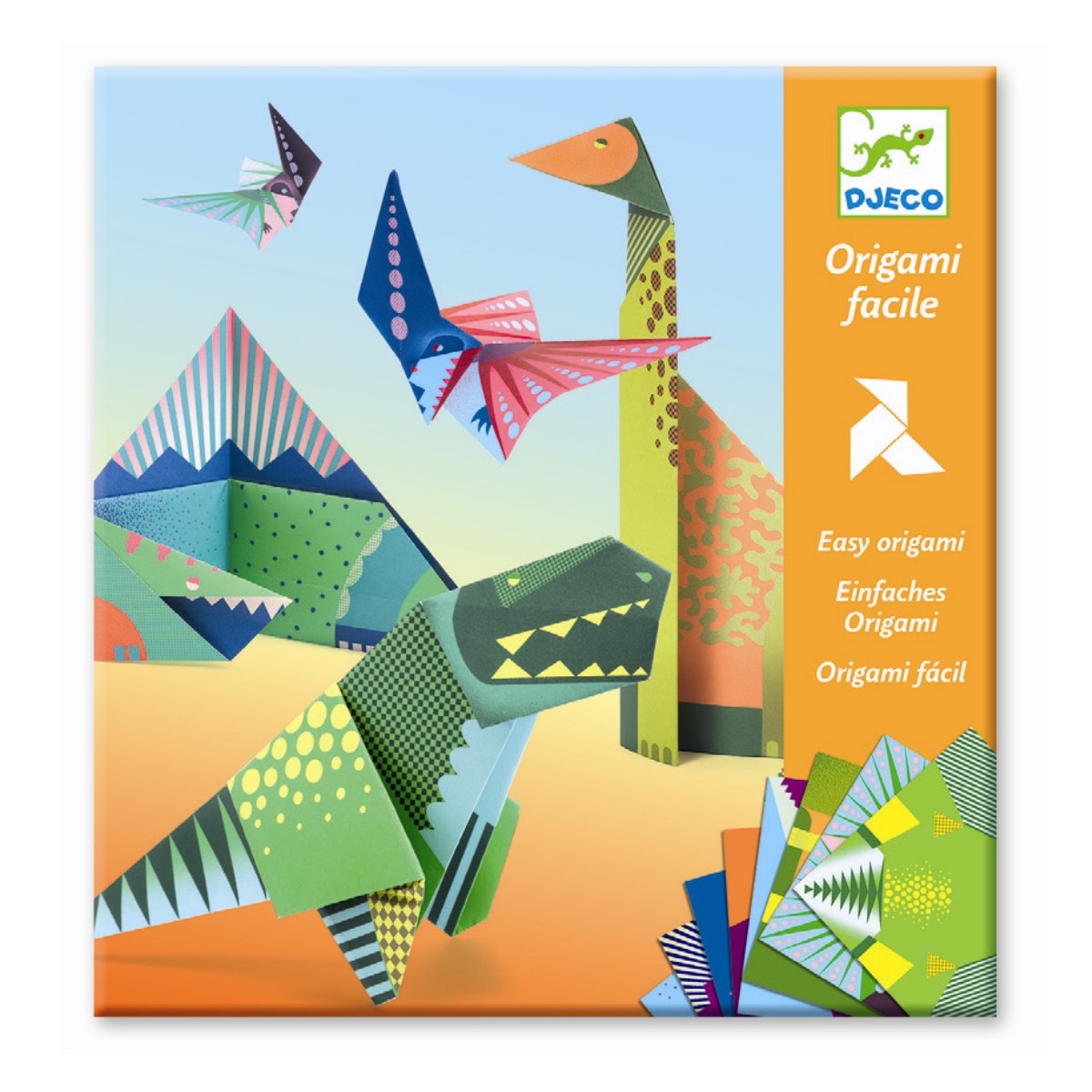 Kreativ pakke, origami dinosaurer