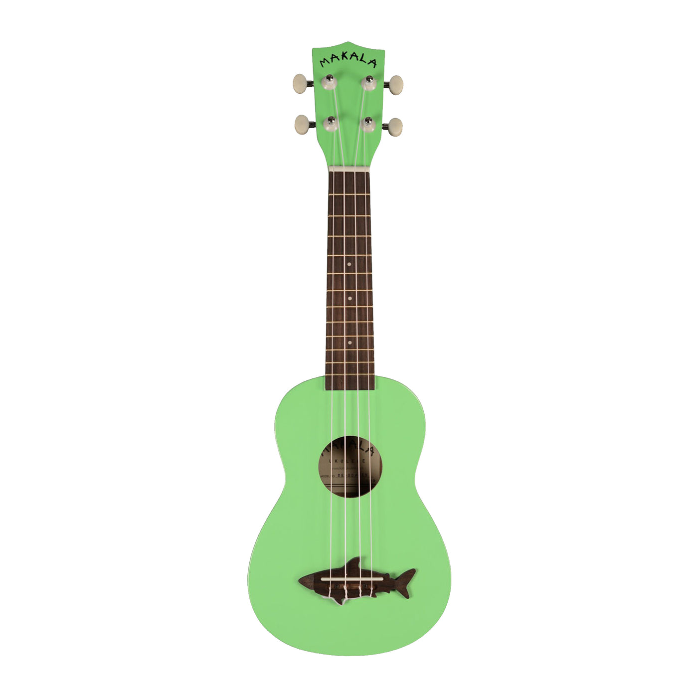 Makala ukulele, grøn med haj