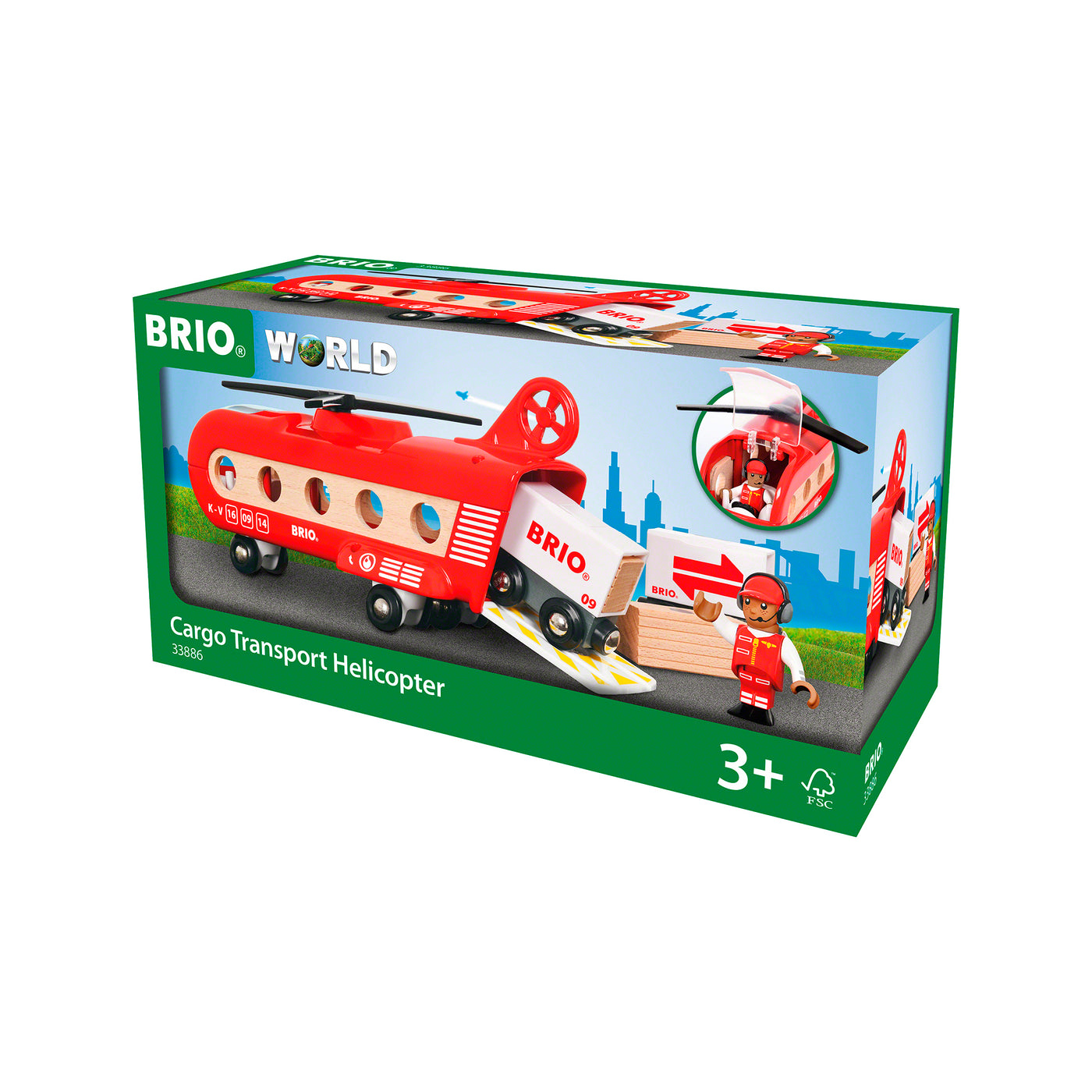 BRIO togbane, fragthelikopter