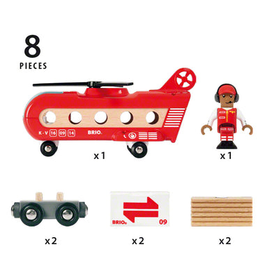 BRIO togbane, fragthelikopter